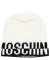 Moschino Cashmere Beanie In White