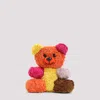 Moschino Whimsical Teddy Bear Shoulder Bag In Vibrant Mohair Blend In Multi