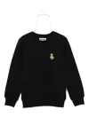 Moschino Kids' Bear-embroidered Sweatshirt In Black
