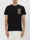 Moschino Black Cotton T-shirt With Bear Print