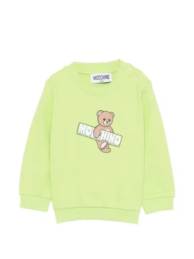 Moschino Babies' Bear Graphic Crewneck Sweatshirt In Multi