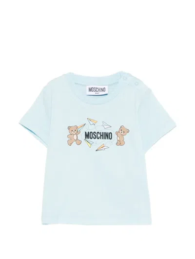 Moschino Babies' Bear Graphic T-shirt In Blue