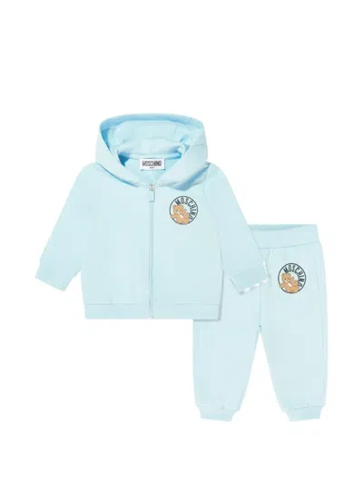 Moschino Babies' Bear-graphic Tracksuit In Blue