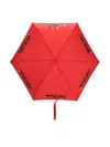 Moschino Logo-print Umbrella In Red