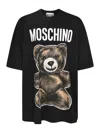 Moschino Graphic Print Teddy Bear T-shirt In Black