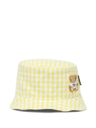 Moschino Bear-motif Bucket Hat In イエロー