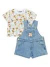 Moschino Bear Motif Shorts Set In Blue