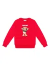 Moschino Bear-motif Sweatshirt In Red