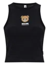 Moschino Bear-motif Tank Top In Blue