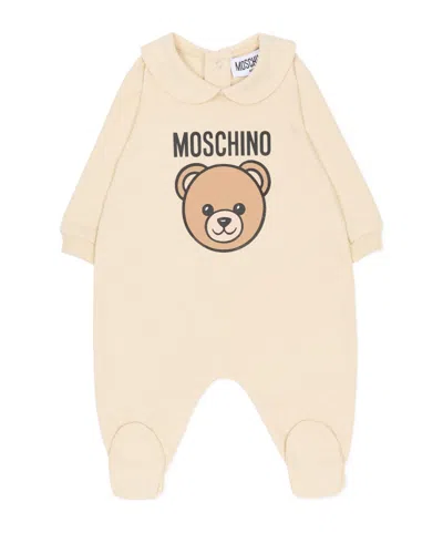 Moschino Babies' Bear Print Bodysuit In Neutral