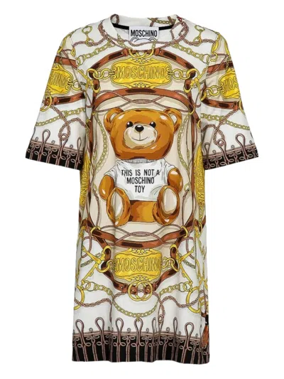 Pre-owned Moschino Bear-print Dress