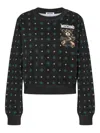 Moschino Bear-print Long-sleeve Sweatshirt In Black