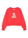 Moschino Bear-print Sweatshirt In Red