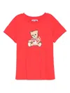 Moschino Bear-print T-shirt In Red