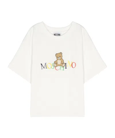 Moschino Bear-print T-shirt In White