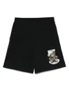 Moschino Graphic Teddy Bear Knee Length Shorts In Black