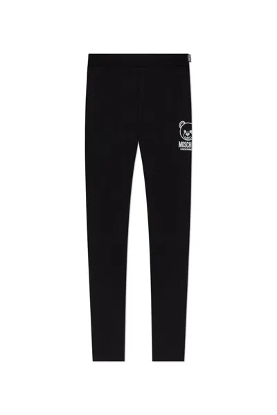 Moschino Teddy Bear-print Leggings In Black