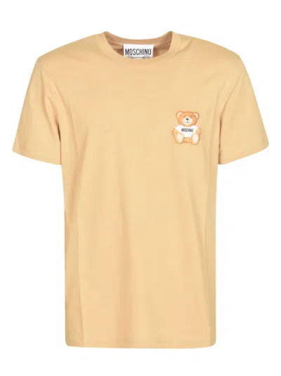 Moschino T-shirts And Polos In Beige