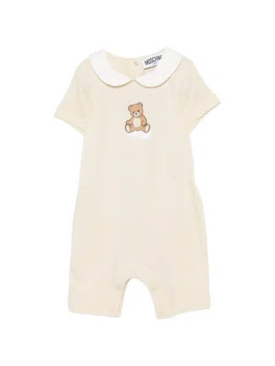 Moschino Babies' Bear-print Shorties In Neutral