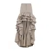 Moschino Skirt With Asymmetrical Ruffled High-low Hem In Grey