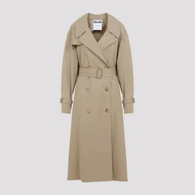 MOSCHINO BEIGE COTTON NYLON COAT