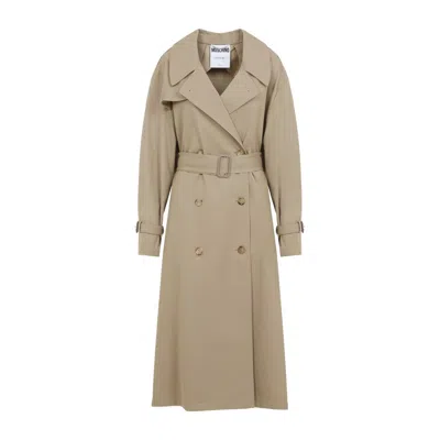 MOSCHINO BEIGE COTTON NYLON COAT