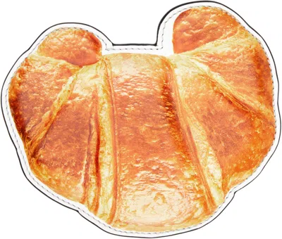 Moschino Beige Croissant Card Holder In 10c One Color Printe