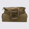 Moschino Beige Leather Bag In Brown