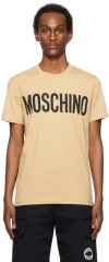 Moschino Beige Printed T-shirt In A1148 Fantasy Print