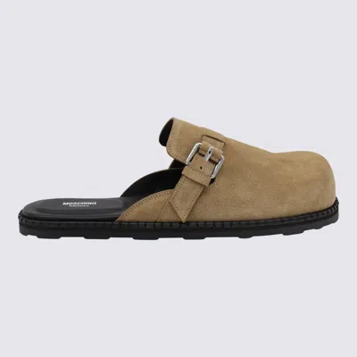 Moschino Beige Sandals In Nude
