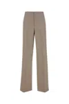 Moschino Pantalone In Lana Cappuccino Donna In Beige