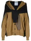 Moschino Beige Virgin Wool Cardigan In Beige