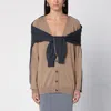 Moschino Beige Virgin Wool Cardigan