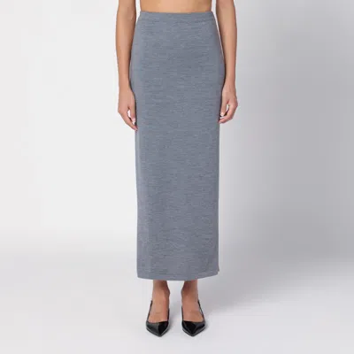 Moschino Two-tone Midi Pencil Skirt In Grey