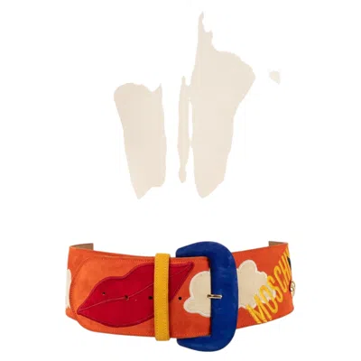 Pre-owned Moschino Belt In Beige