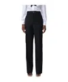 Moschino Belt-loop Casual Pants In Black