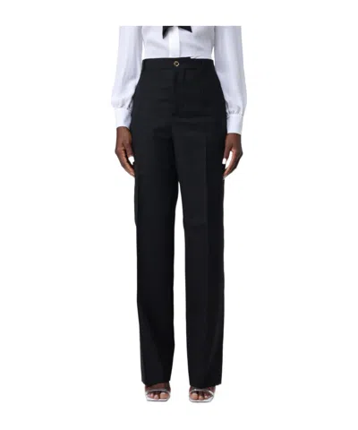 Moschino Belt-loop Casual Pants In Black