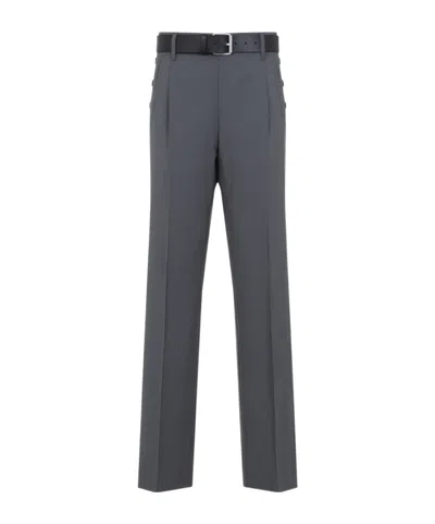 Moschino Belt-loop Casual Pants In Black