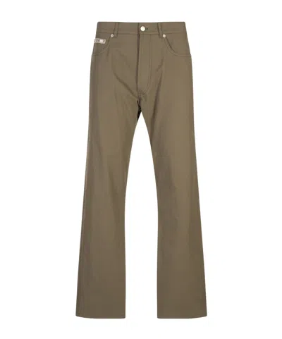 Moschino Belt Loop Casual Pants In Brown