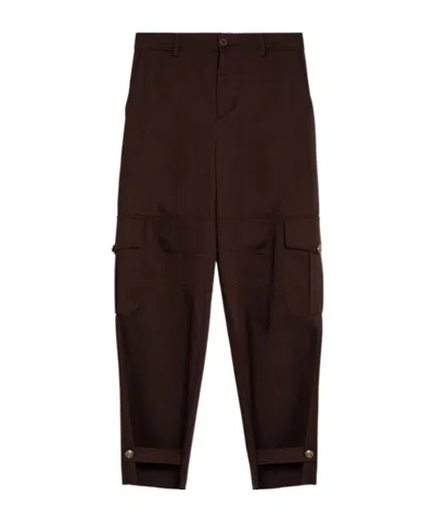 Moschino Belt Loop Casual Pants In Brown