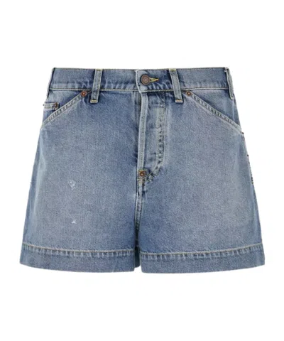 Moschino Belt Loop Denim Shorts