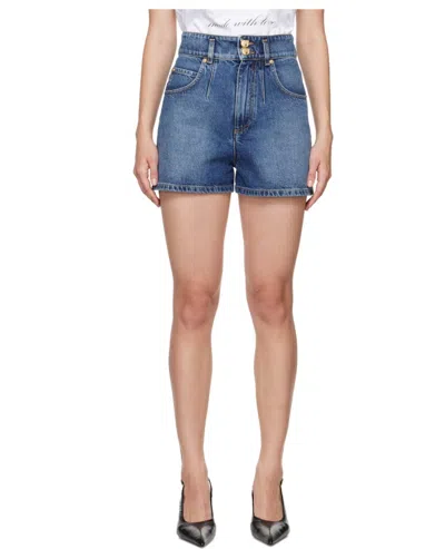 MOSCHINO BELT LOOP DENIM SHORTS