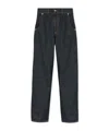 Moschino Belt Loop Denim Trousers In Blue