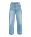 Moschino Belt Loop Denim Trousers In Blue