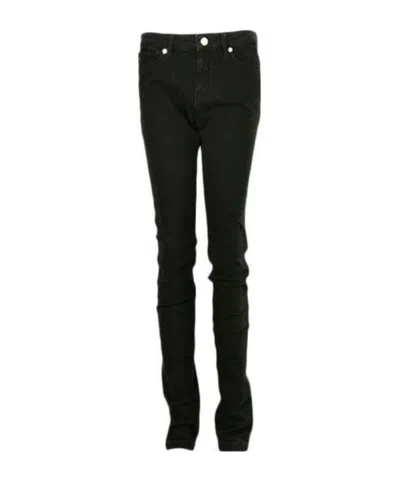 Moschino Belt-loop Jeans In Black