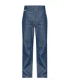 Moschino Belt Loop Jeans In Blue