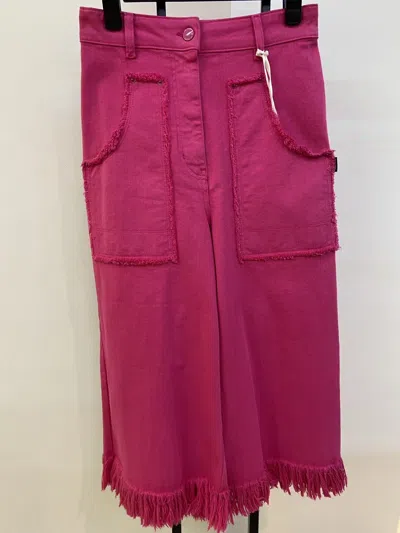 Moschino Belt-loop Jeans In Red