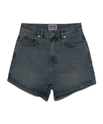 Moschino Belt Loop Shorts In Black