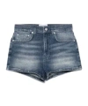 Moschino Belt Loop Shorts In Blue