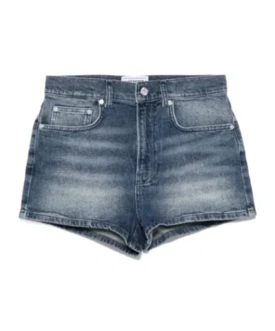 Moschino Belt Loop Shorts In Blue